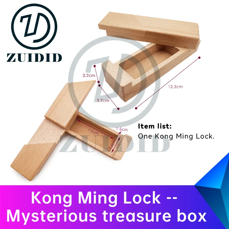 ZUIDID escape room Kong Ming Lock -- Mysterious treasure box figure out the method to open it to get the clues