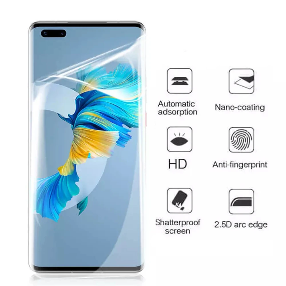 soft full cover phone screen protector for huawei mate 20 pro 20X 30 lite 30E 40 pro RS plus hydrogel protective film Not Glass