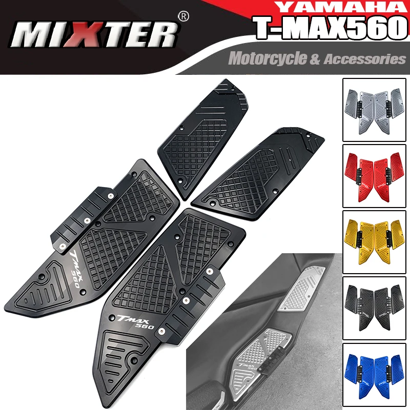 

Motorcycle Scooter Front & Rear Footrest Step Footboard Pedals Foot Pegs For YAMAHA T-MAX 560 T-MAX560 2020 TMAX560 TMAX 560 '20