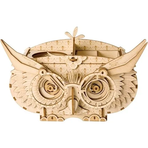 Robotime 3D Wooden Puzzle Owl Penholder