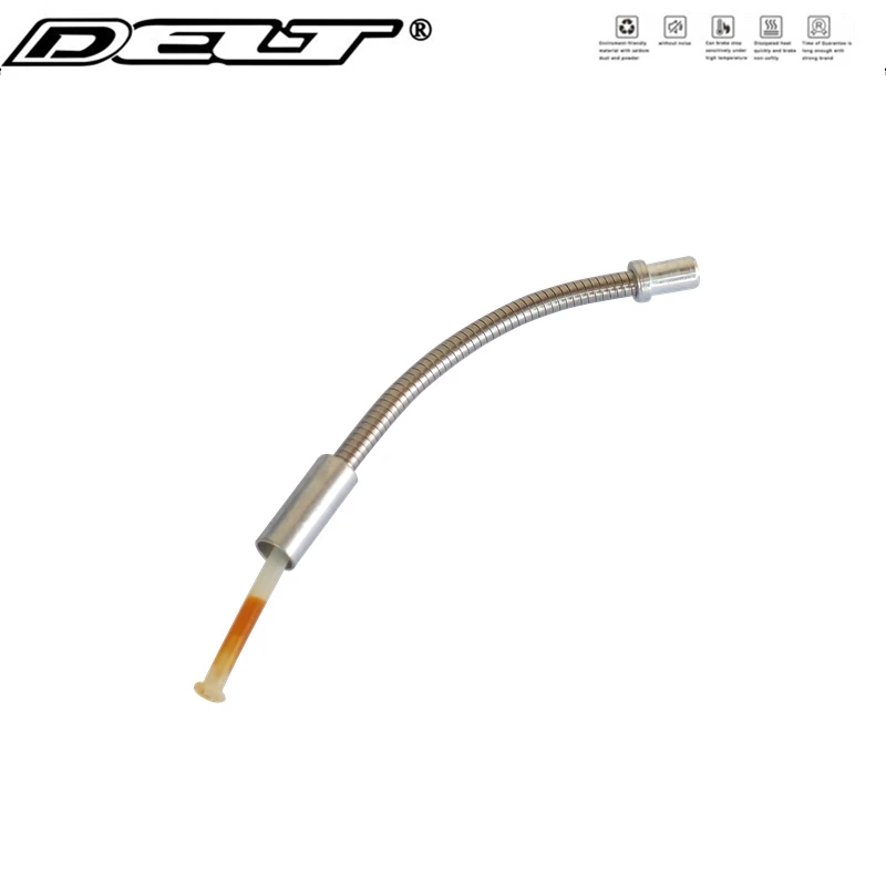 DELT 10 pcs Bicycle V Brake Wire Tube,Mountain Folding Bike Cable Tube, Guide Hose Pipe Stainless steel Parts