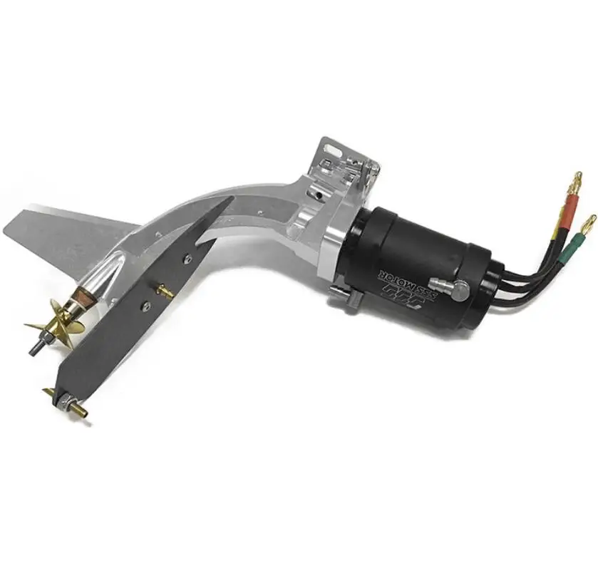 TFL Simulation Inboard Stern Drive system with Turn Steering function w/ 3674 KV2075 motor / Copper Propeller for RC Boat