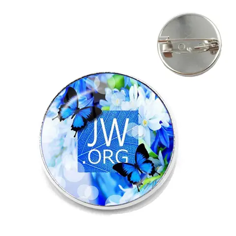2020 New Arrival JW.ORG Brooches Lapel Pins Steampunk Jehovah's Witnesses Collar Pin Glass Photo Cabochon Brooch Jewelry Gift