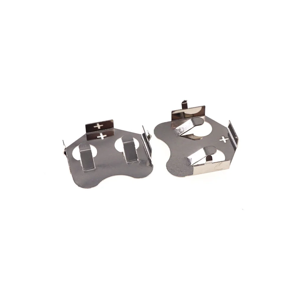 50 Pcs 20.0MM CR2032 2032 Battery Button Cell Holder Coin Retainer Power Supply Connector Clip Through Hole PCB Solder