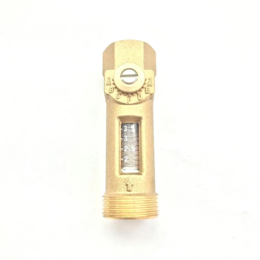 

3/4"Male* 1/2" Female Mechanical Flow Meter Reading 1-3.5L/min USC-MS21TB Spring flowmeter Brass Flow reader Balancing Valve