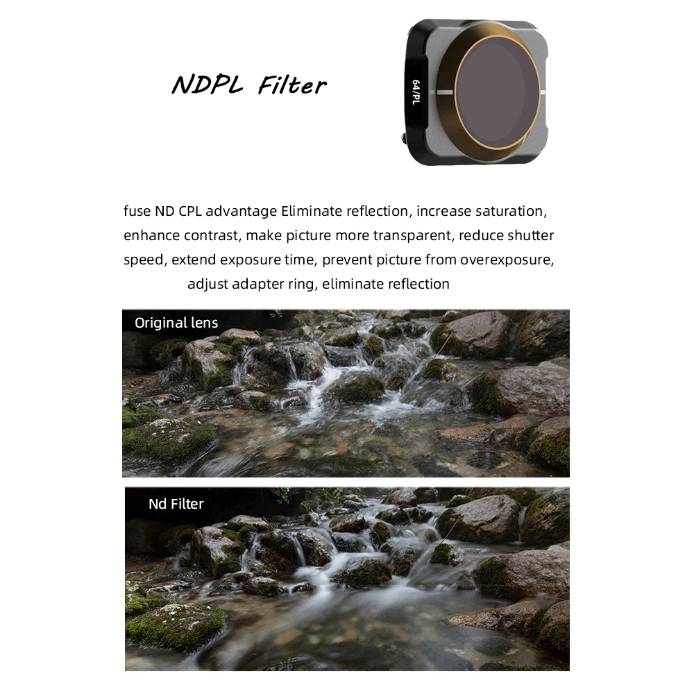 Motutech Filter Set Für DJI Mavic Mini / Mini 2 – MCUV, CPL, ND4, ND8, ND32