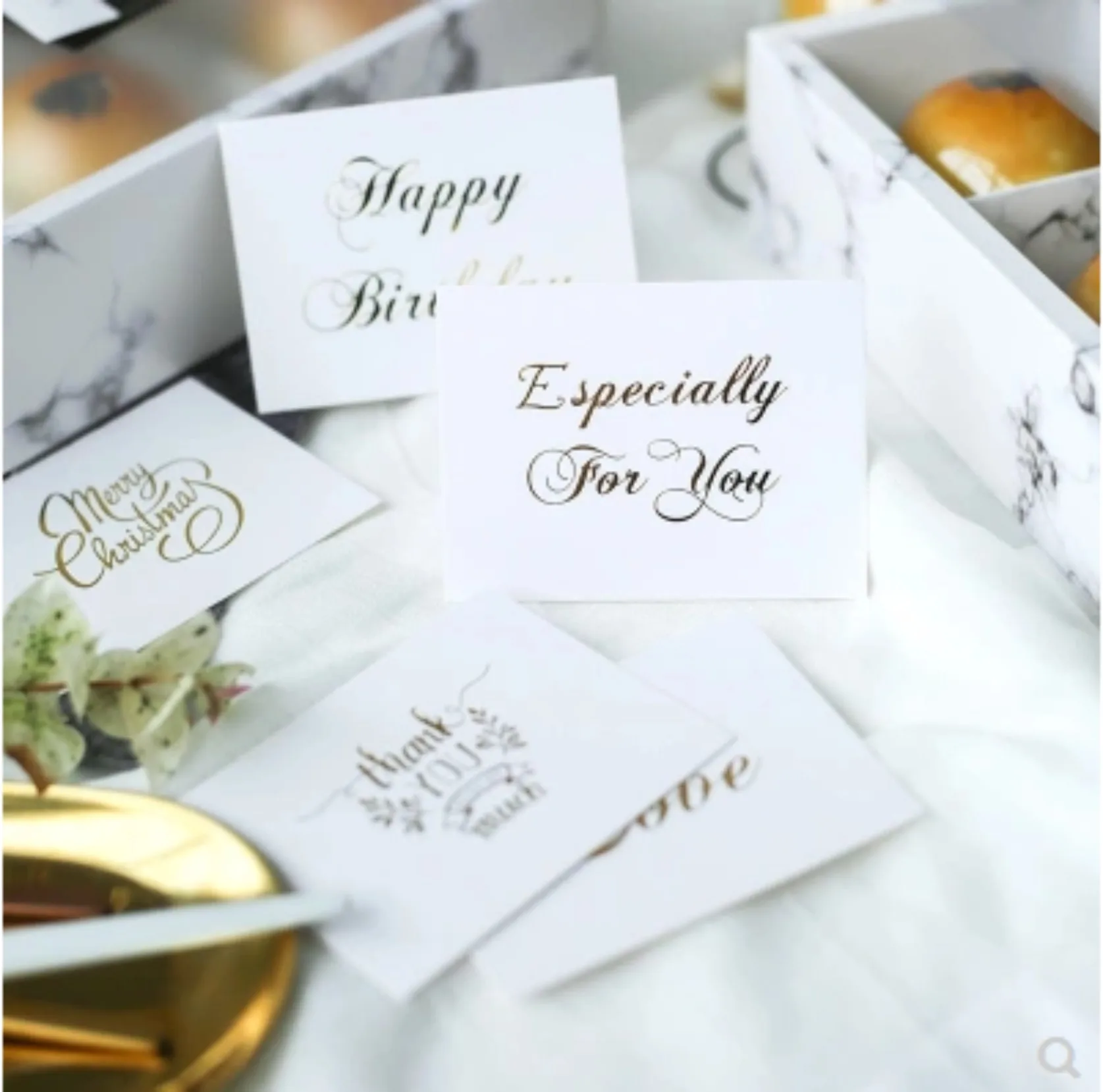 

50pcs/lot White Paper Card "thank You" small Card Gift Decoration Card Writable Card 6x8cm Blank Notes for Wedding Favors Card