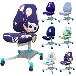 Children's Study Chair Cover Elastic Split Chair Covers Stretch Kids Gamer Chair Cover Rotat Lift Computer Slipcover Protector