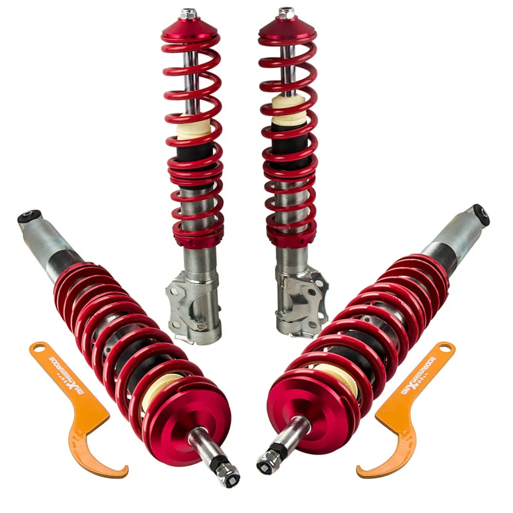 Front & Rear Coilover Struts ASSY For VW Volkswagen Golf 85-2000 VW Jetta 84-92