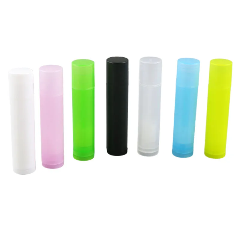 100 x 5ml Empty  Beauty Lipstick  Lip Gloss Tube Lip Balm Container With Cap  5cc Cosmetic Sample Containers