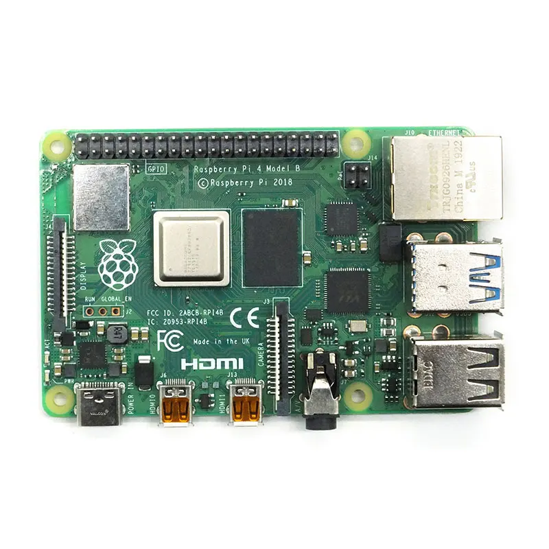 Imagem -02 - Original Raspberry pi 2gb 4gb Ram Mais 64gb Cartão de Memória Alumínio 3a Adaptador Mais Raspberry pi Liga de Alumínio Metal Case