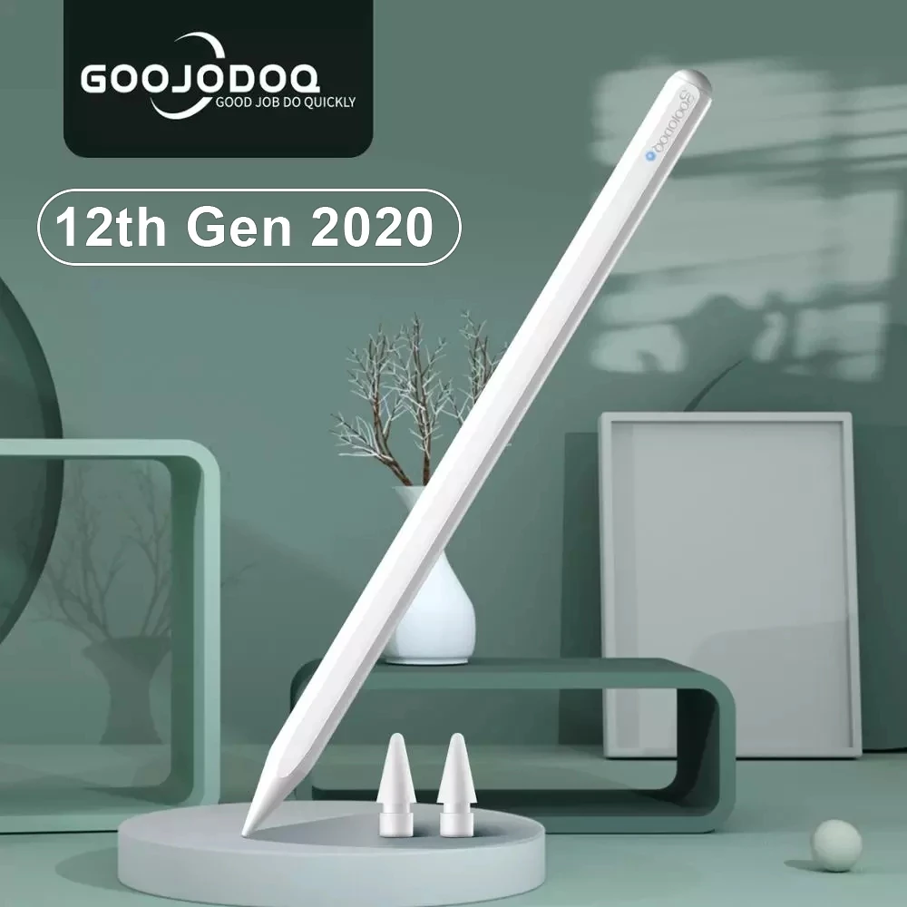 

GOOJODOQ 12th Gen Pencil For iPad Pencil Palm RejectionTilt for Apple Pencil 2 1 iPad Pro 11 2020 Air 4 2018 2019 7th 8th Pencil