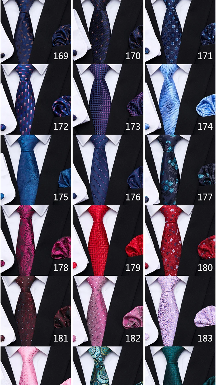 Neue Stil Mode Marke Krawatte Für Männer Grün Floral Krawatte Einstecktücher Manschettenknöpfe Set Krawatte Anzug Zubehör Fit Formale Party – Detail 14