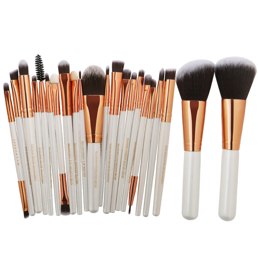 OWOSC 22Pcs Makeup Brushes Tool Set Cosmetic Powder Eye Shadow Foundation Blush Blending Natural Beauty Make Up Brush Maquiagem