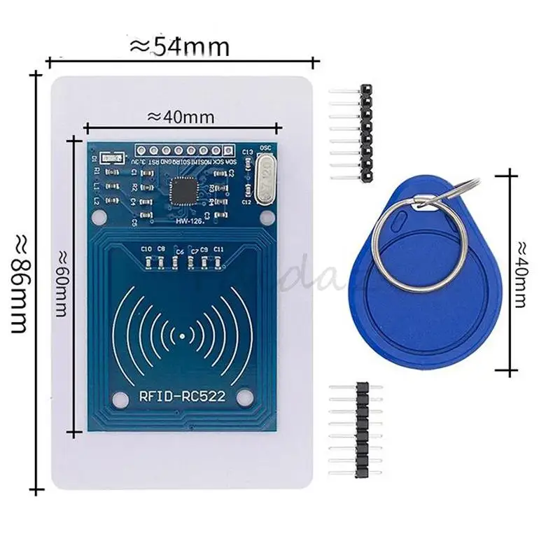 คุณภาพสูง MFRC-522 RC522 RFID NFC Reader RF IC Card เซนเซอร์โมดูลสำหรับ Arduino โมดูล + S50 NFC การ์ด + NFC แหวน