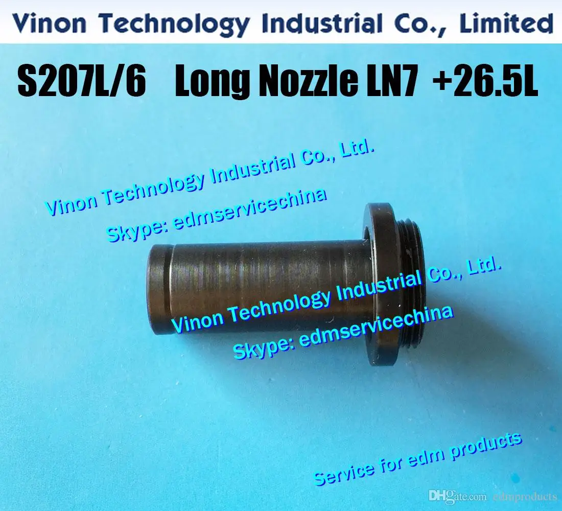 (2pcs/set) ID=6+26.5Lmm S207L7/6 Long Nozzle LN7 Upper 3082396, Water Nozzle 0204109 for Sodic k AQ.A.EPOC type 86-2/90-1 series