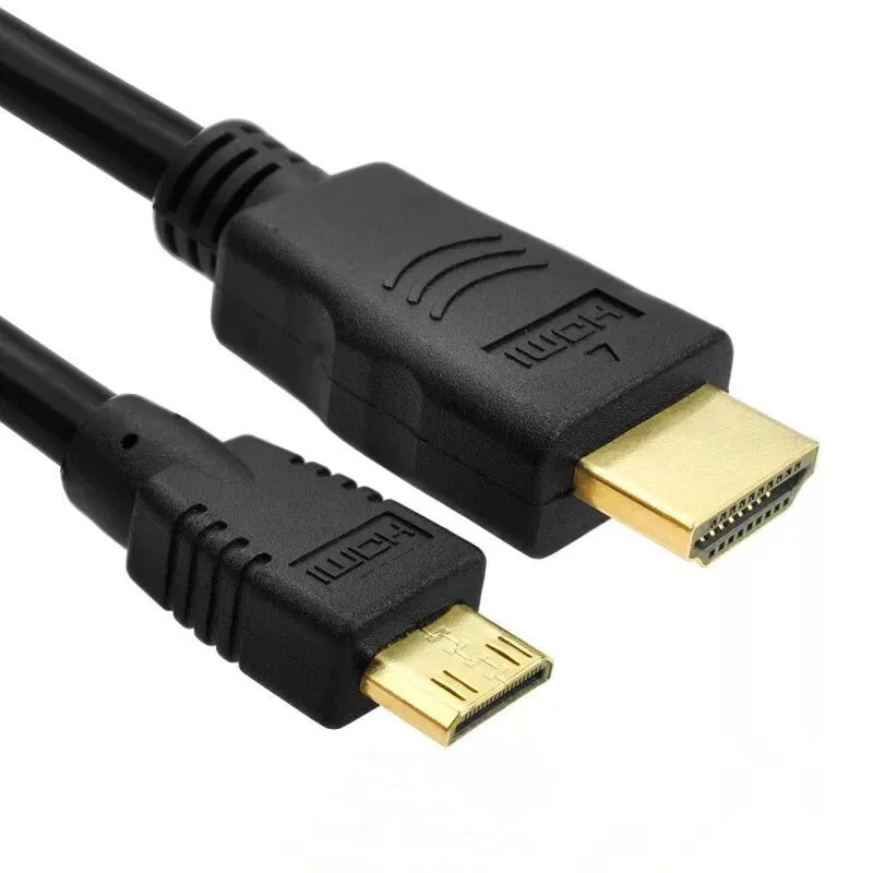 HDMI إلى mini HDMI كابل التوصيل 1080p ذكر ذكر عالية السرعة HDMI كابل 1.5 متر لكاميرا التلفزيون اللوحي العارض