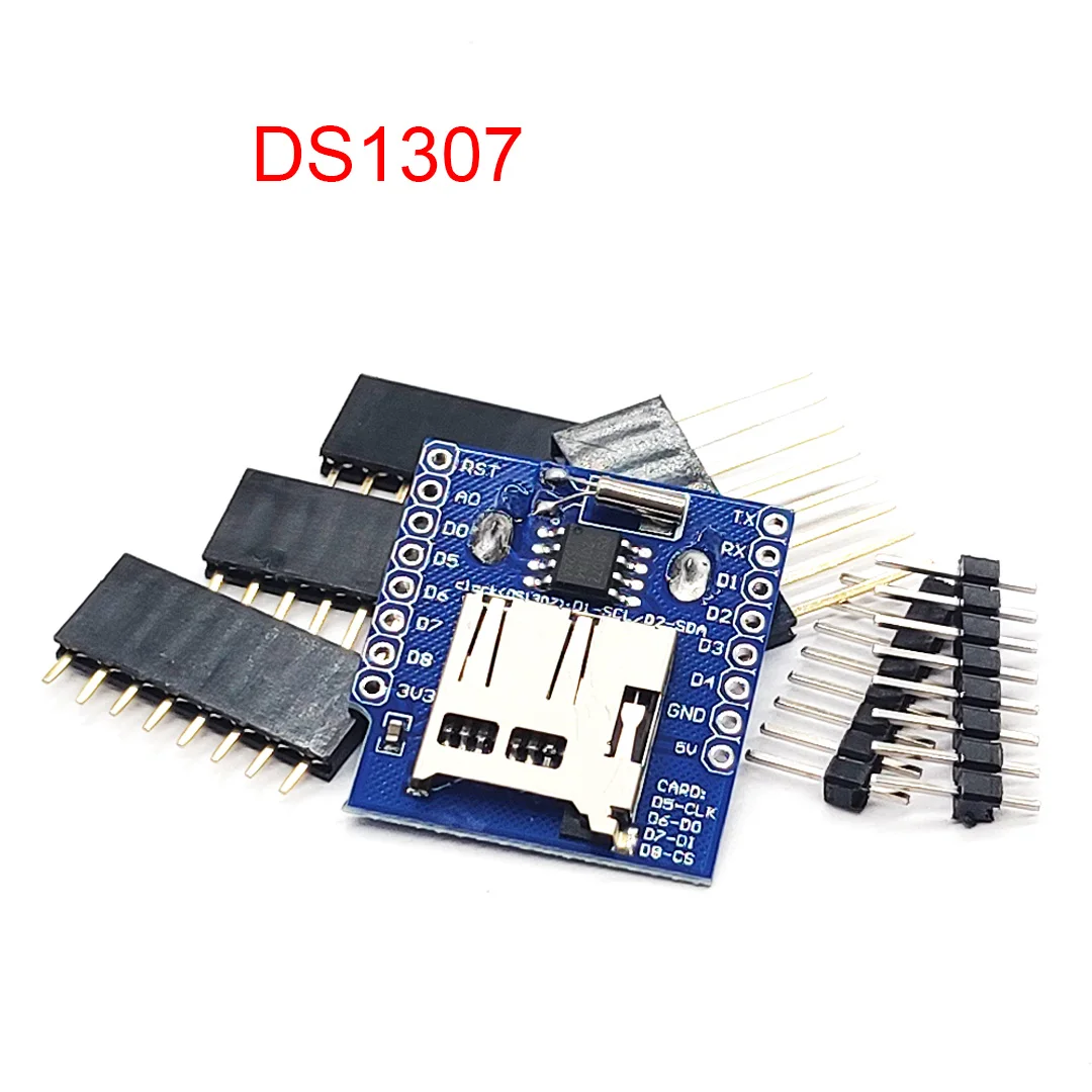 RTC DS1307 Clock Mini + Micro SD Module Shield For D1 MINI