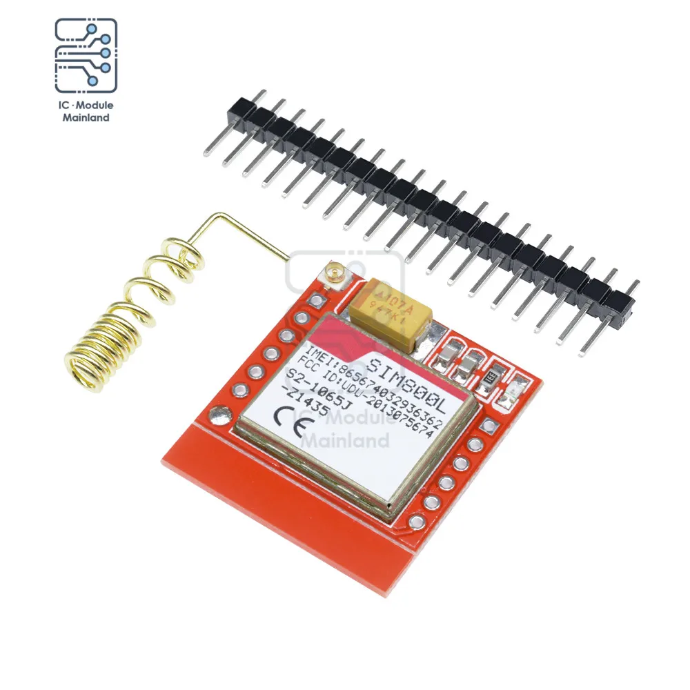 Smallest SIM800L GPRS GSM Module MicroSIM Card Core BOard Quad-band TTL Serial Port C52 SIM800 3.7V-4.2V