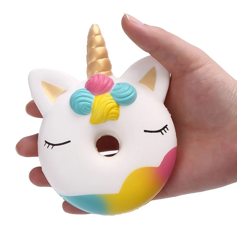 Jumbo Squishy Kawaii Donut Unicorn Food Squishies Slow Rising Stress Relief Squeeze Toys for Baby Charismas Gift  For Kids