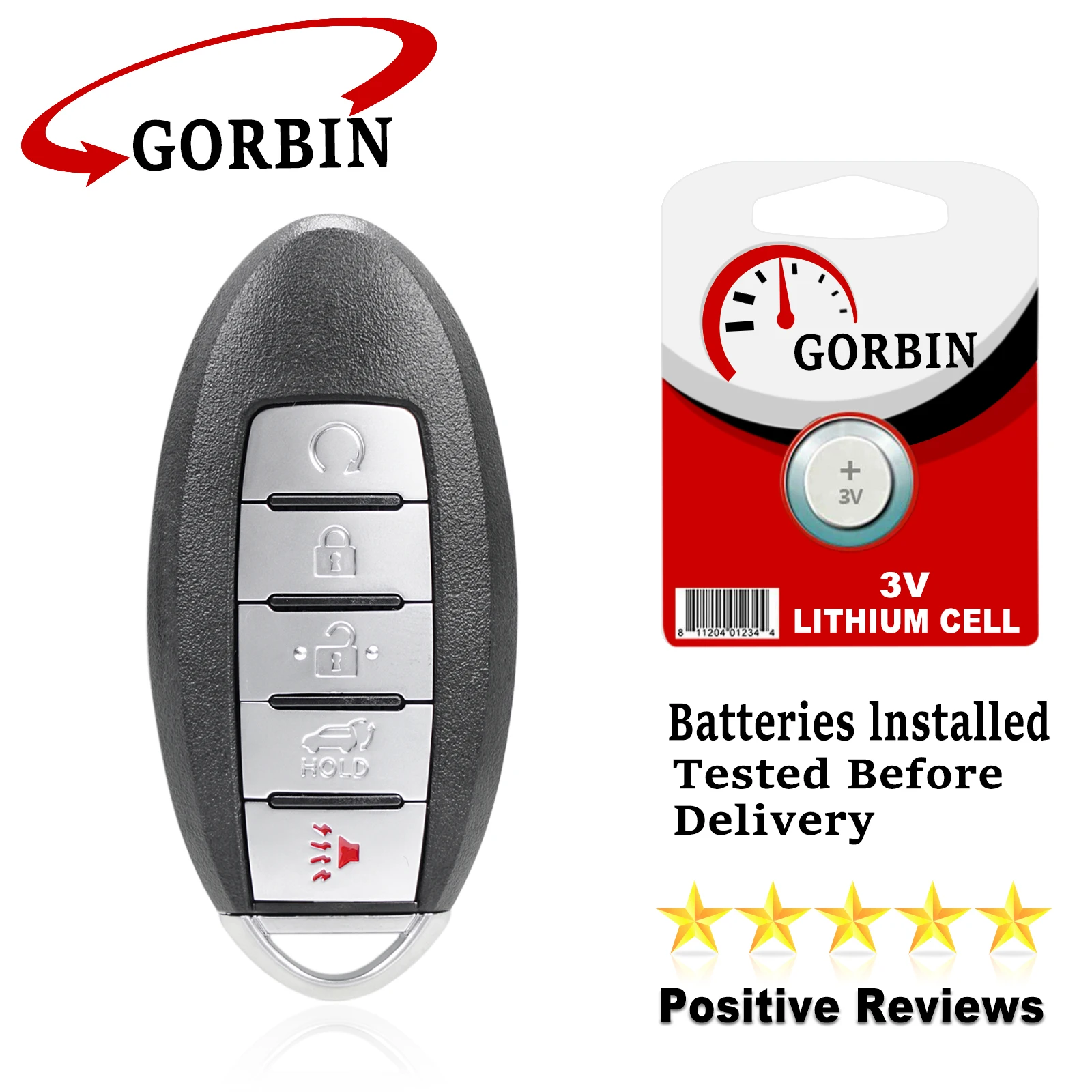 GORBIN S180144008 Smart Car Key for NISSAN MURANO PATHFINDER PLATINUM Remote Key SUV 433Mhz ID47 Chip