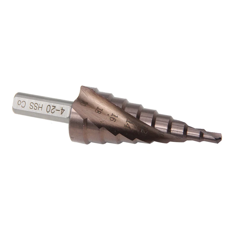 M35 HSS-CO خطوة لقمة ثقب 4 مللي متر-20 مللي متر المعادن أدوات السلطة عرقوب الجولة الفولاذ المقاوم للصدأ التنصت المعادن الحفر الكوبالت تصفيح