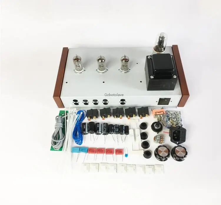 Imagem -03 - Pré-amplificador Kit Tubo Pré-amplificador Mais Recente Pré-amp Audio Hifi 6z5p Mais 12ax7b Ref Marantz Kit Diy