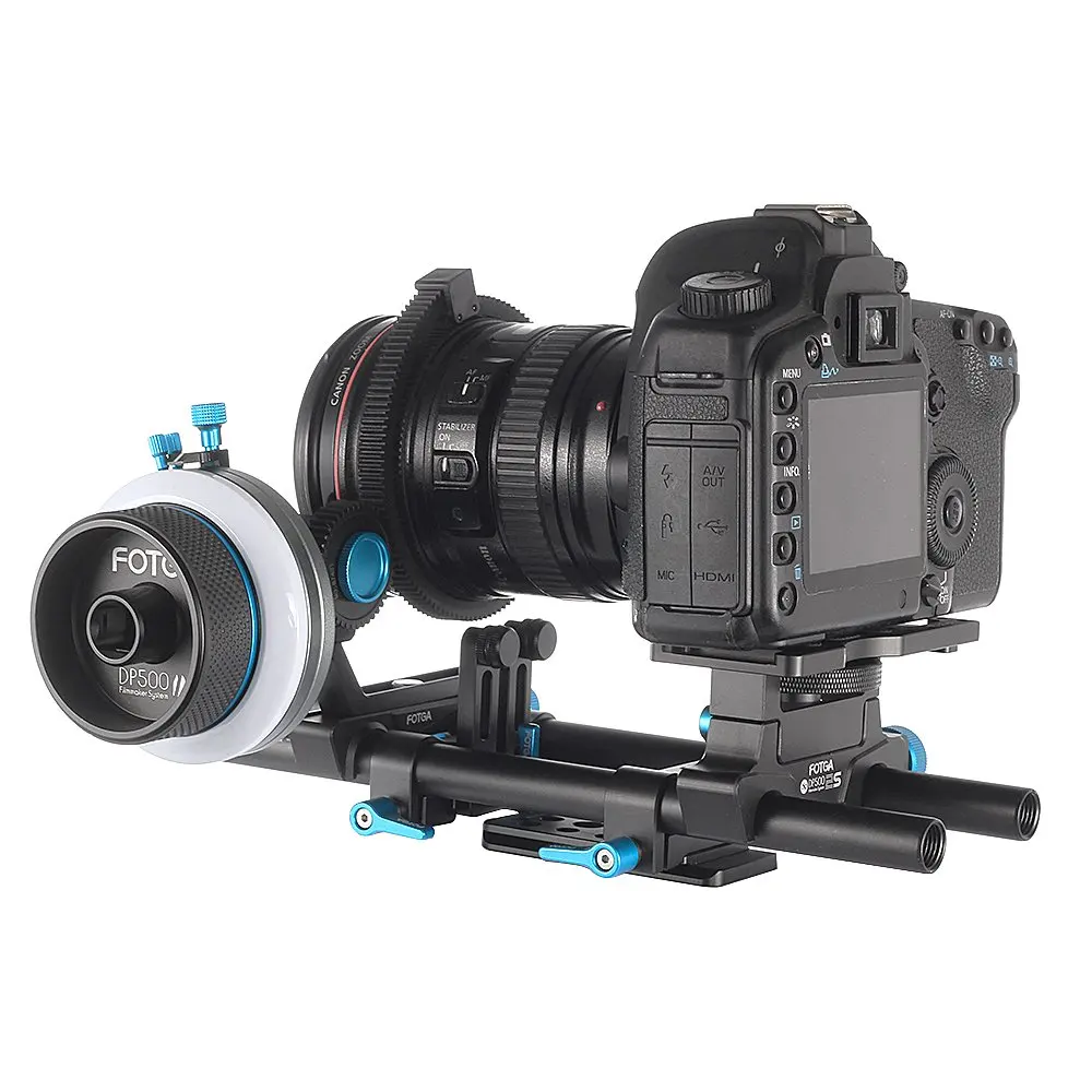 FOTGA DP500IIS 15mm rod rail support cheese baseplate rig for Sony ARRI RED A7 A7S A7R2 A7RM2 A6500 A7000 GH4 GH5