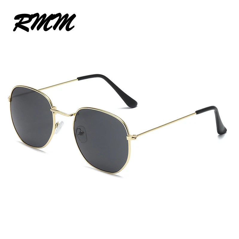 RMM Metal Classic Vintage Women Sunglasses Luxury Brand Design Glasses Female Driving Eyewear Irregular polygon glasses