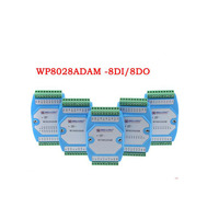 Digital input and output module isolated 8DI/8DO RS485 MODBUS RTU WP8028ADAM NPN
