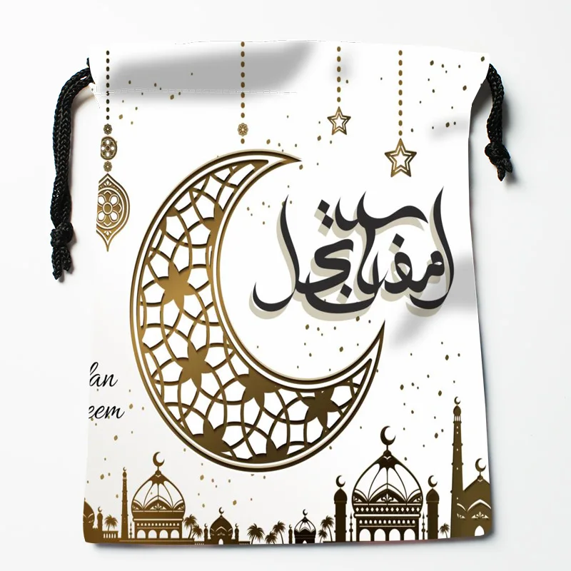 New Arrival Ramadan Drawstring Bags Custom Storage Printed Receive Bag Type Bags Storage Bags Size 18X22cm 0331