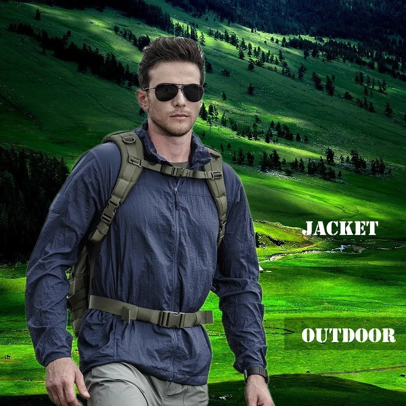 

Soft Lightweight Clothing Waterproof Anti UV Hiking Hooded Jacket Sports Sunscreen Quick Dry Thin Skin Clothes Tactical Coat Top