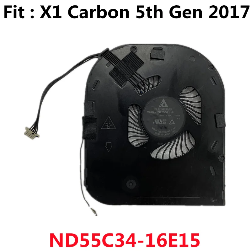 Refroidisseur de ventilateur de refroidissement CPU pour Lenovo thinkSub bronchCarbon 2017 5ème 6ème génération X/s 2018 ND55C34-16E15 -17E30 00UR984 00UR204