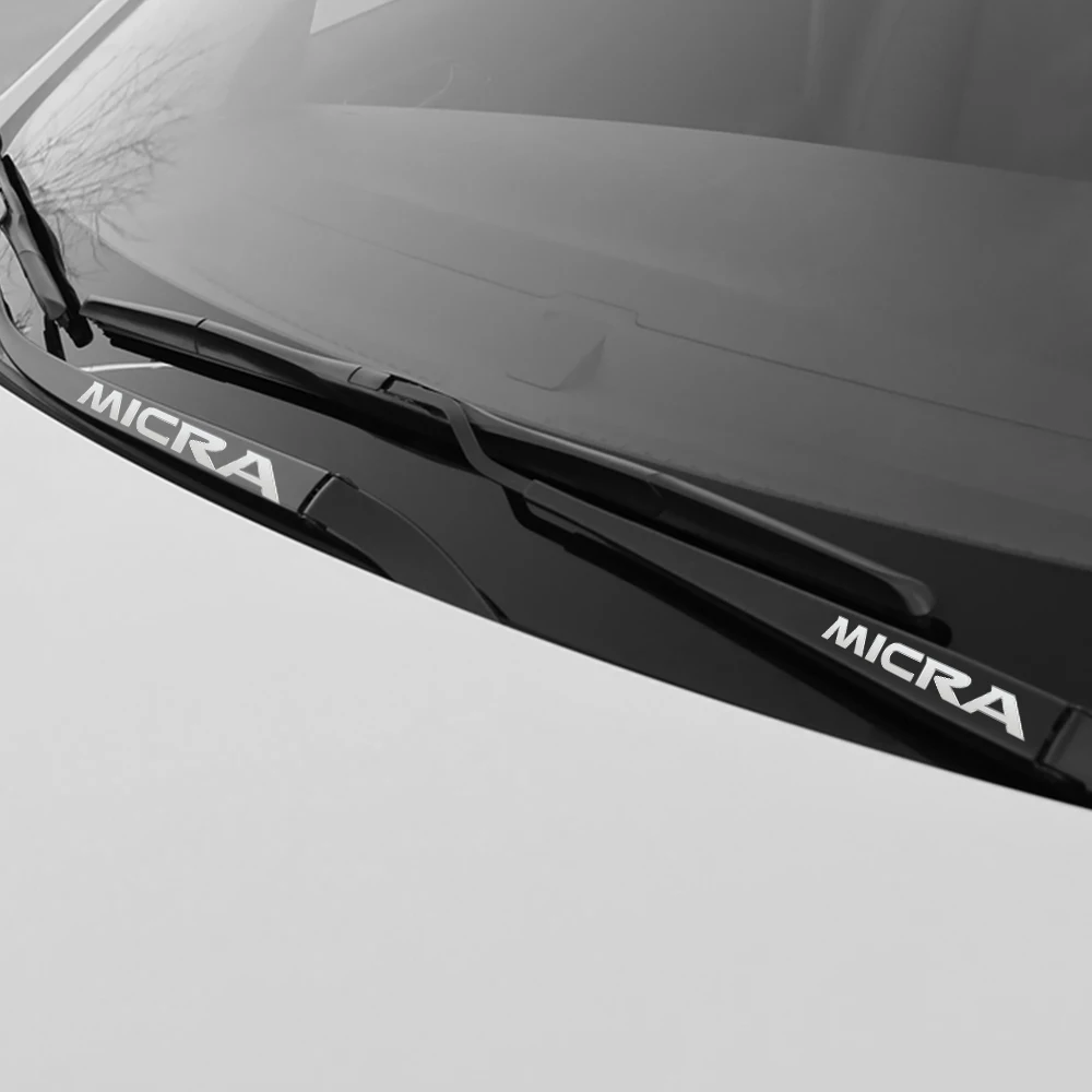 Metal emblem Auto Decor Decals Reflective Car Window Wiper Stickers For Nissan Micra K11 K12 K13 K14 Car Styling