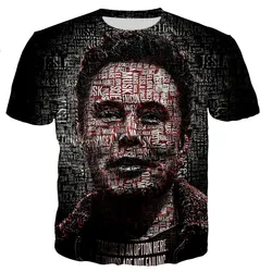 2021 New Elon Musk Men/women Cool 3D Printed T-shirts Casual Style Tshirt Streetwear Dropshipping Oversized