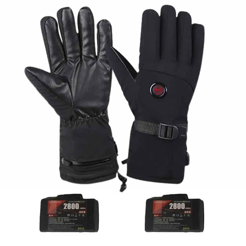 Heated Gloves 3 Levels Waterproof Gloves for Winter Riding