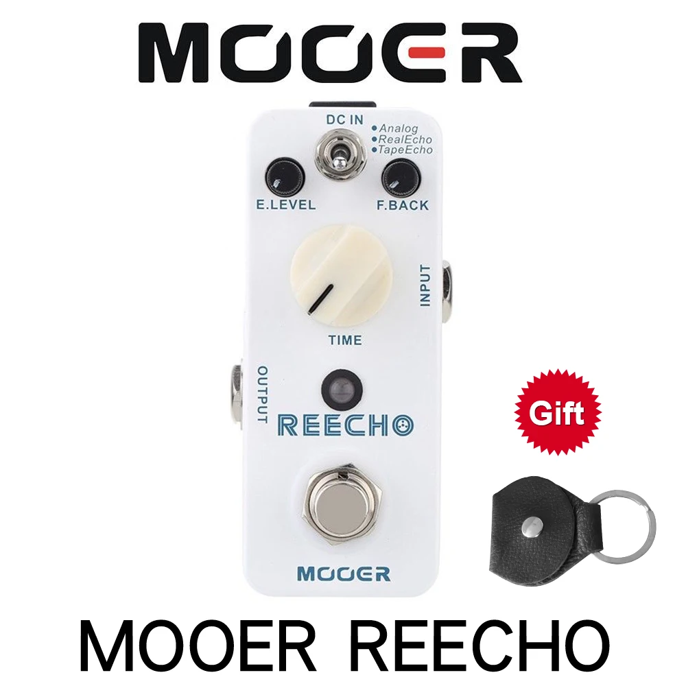 Mooer-MDL2 Reecho 마이크로 기타 이펙트 페달, 미니 디지털 딜레이, 일렉트릭 기타 페달, 트루 바이패스, 기타 부품 및 액세서리