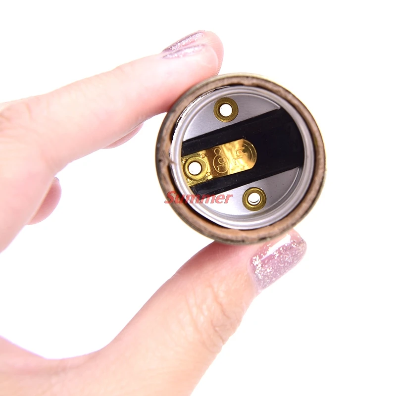 Smart Home stara lampa podstawa E27 oprawka aluminiowa Bar Retro oświetlenie dekoracyjne okucia LED głowica reflektora srebrne/złote światło gniazdo