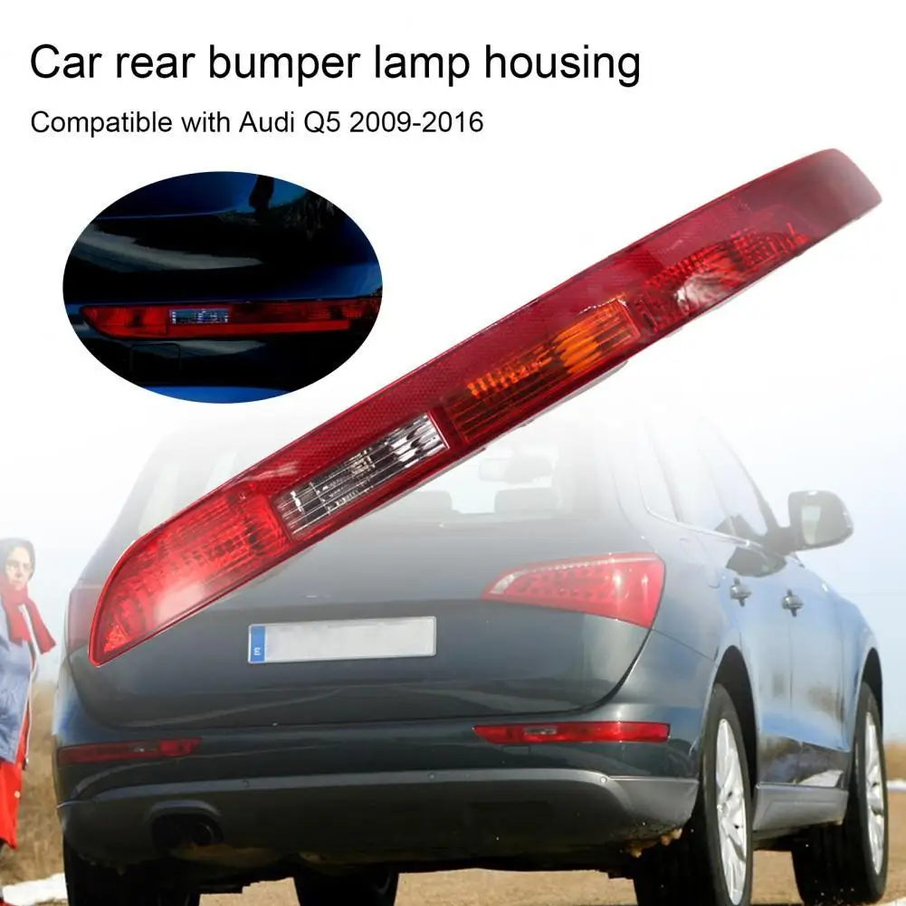 Rear Bumper Light Housing  Impact-resistant Four Light Holes Right Side Rear Bumper Lamp Bezel 8R0945096 for Q5 2.0T 2009-2016