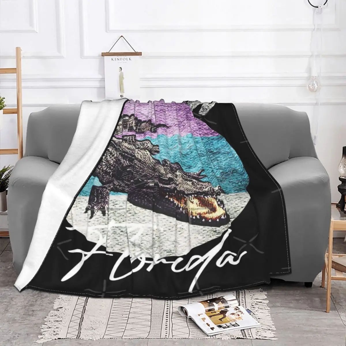 Don 't Tread On-Manta a cuadros para cama, cubrecamas de verano, manta de muselina a cuadros, 7 unidades