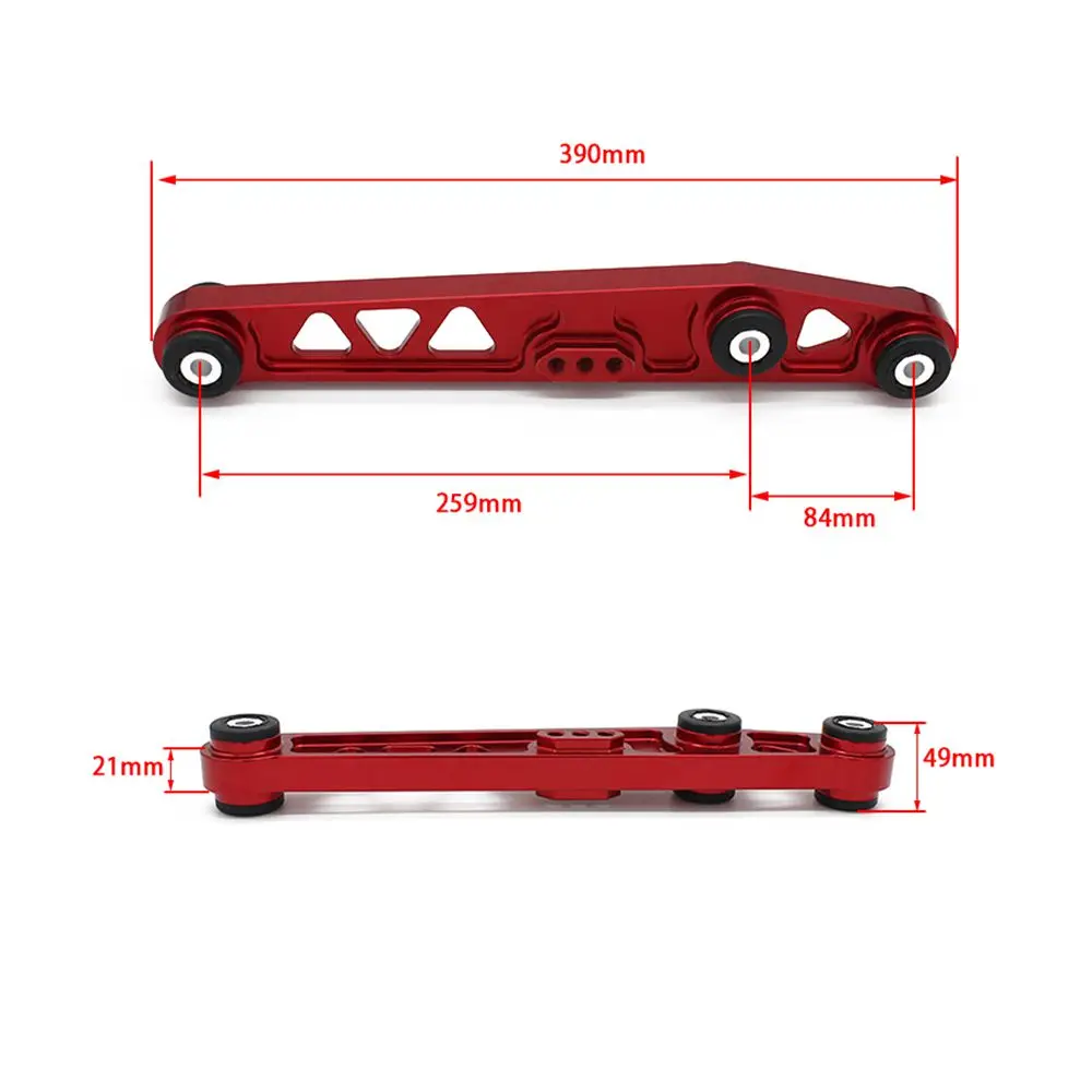 BW Lower Control Arms LCA with Rear Lower Tie Bar with Subframe Brace For Honda Civic 92-95 EG With Logo