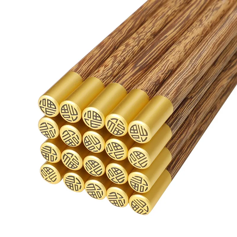 

5X Chinese Natural Wood Chopsticks Sushi Sticks Non-slip Reusable Chopsticks Dinning Set Training Chopsticks Cute Chopsticks