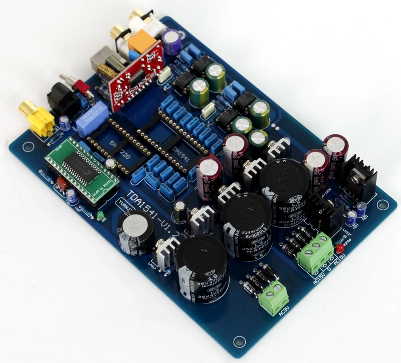 CS8412+NE5534 Pre-amplifier board TDA1541 Optical Fiber Coaxial Decoder Board (Including USB, Excluding Tda1541 and Saa7220 IC)