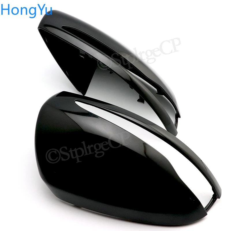 For Mercedes-Benz C S E GLC G Class AMG W205 X253 W222 W213 W238 Rearview Mirror Cover Bright Black Replacement 2014 - 2019 LHD