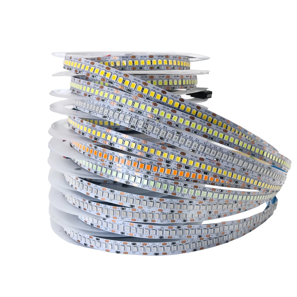 DC 5V 12V 24V Led Strip Light RGB PC SMD 2835 Warm White Waterproof 5 12 24 V Volt LED Strip Tape Lamp Lights Strip Home Decor