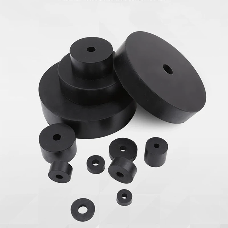 10 Pieces Rubber Gaskets Cushion Damping Noise Reduction Wearable Insulation Spacer Black