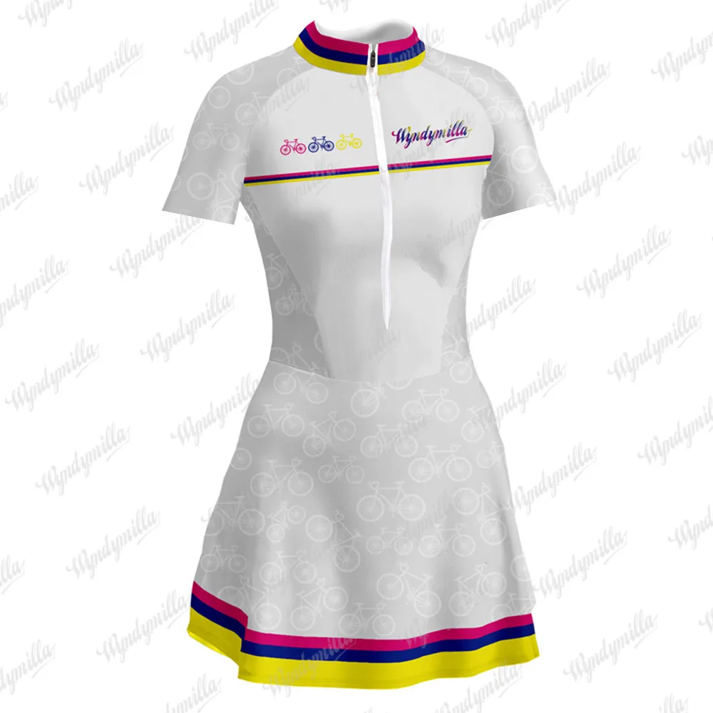 Wyndymilla Vestidinho Feminino Triathlon MTB Cycling skirt Ciclismo Fitness running Cycling volleyball Outdoor sports Dress