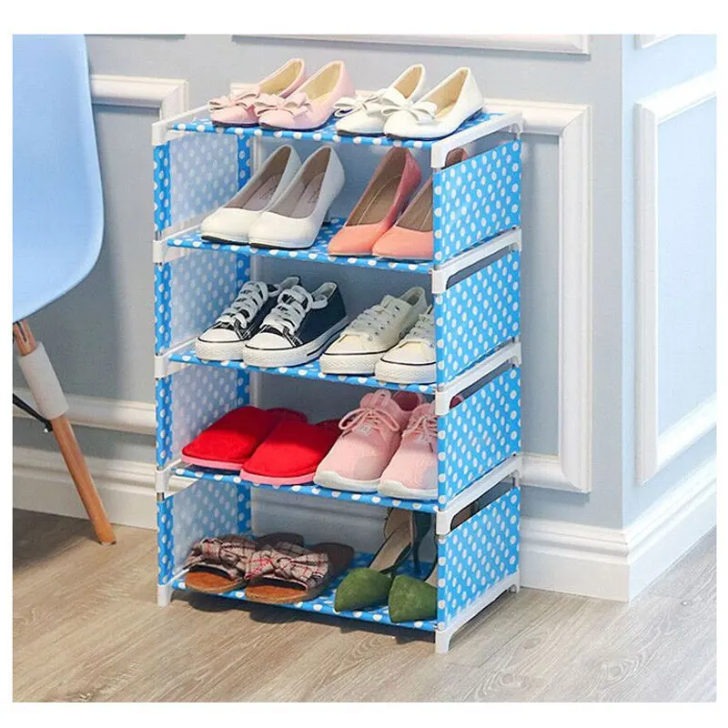 Shoe Rack Shelf Simple Type Shoes Storage Organizers Non-woven Stand Shoe Cabinets Multilayer Economical ShoeS Hanger