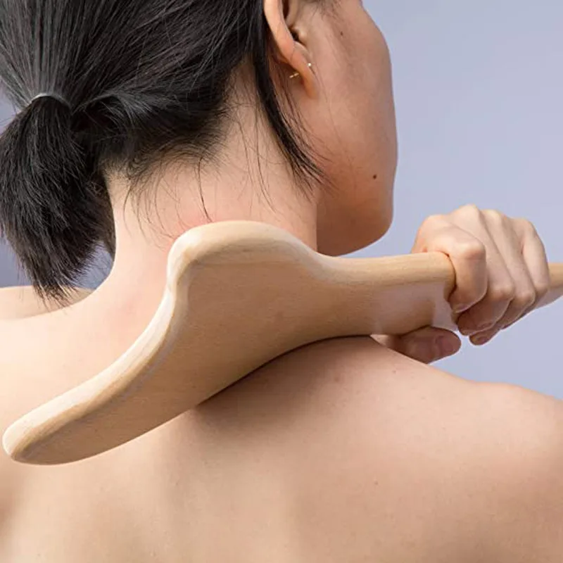 

Beech scraper wooden scraping massage tool back neck body meridian beauty dredging board burnt acupuncture board