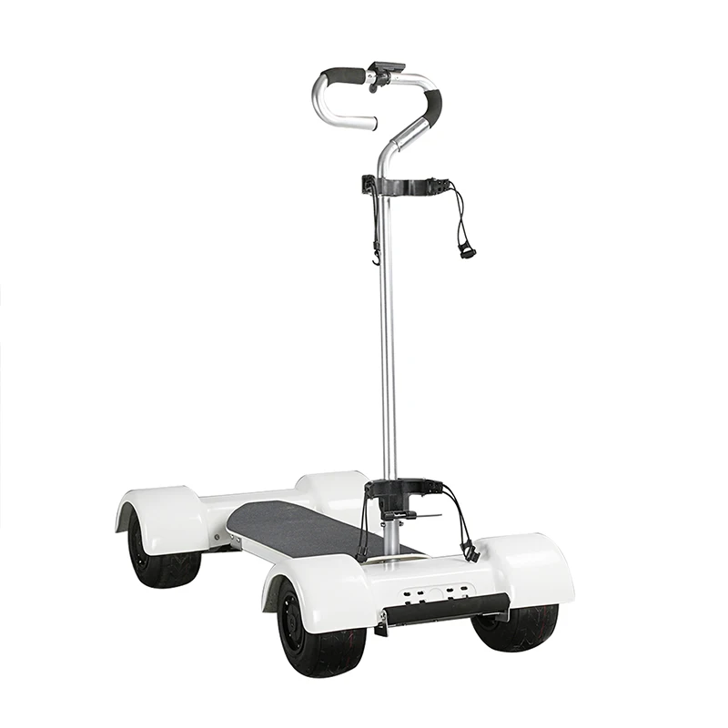 Golf Carts Electric Trolley E Scooters Four Wheels 1000w 10inch Fat Tire Long Board With Handle Bar For Adults Best Quality